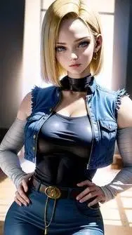 ai character: Android 18  background
