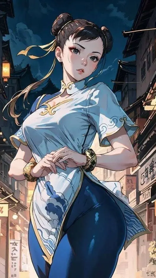ai character: Chun Li  background
