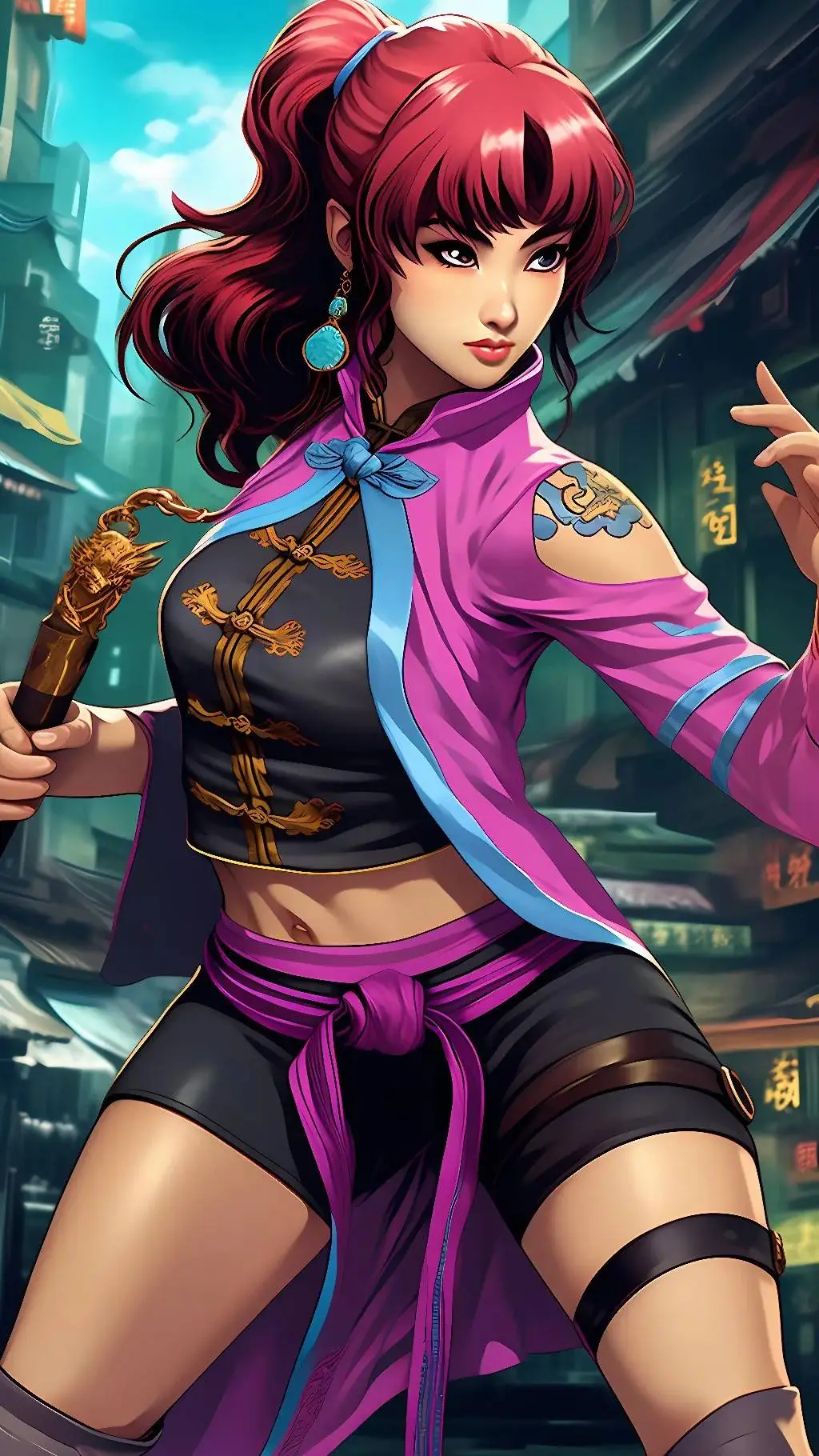 ai character: Kim Wu background