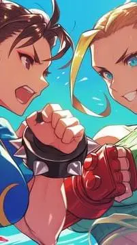 ai character: Chun & Cammy background