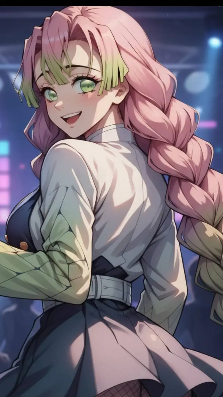 ai character: Mitsuri Kanroji  background