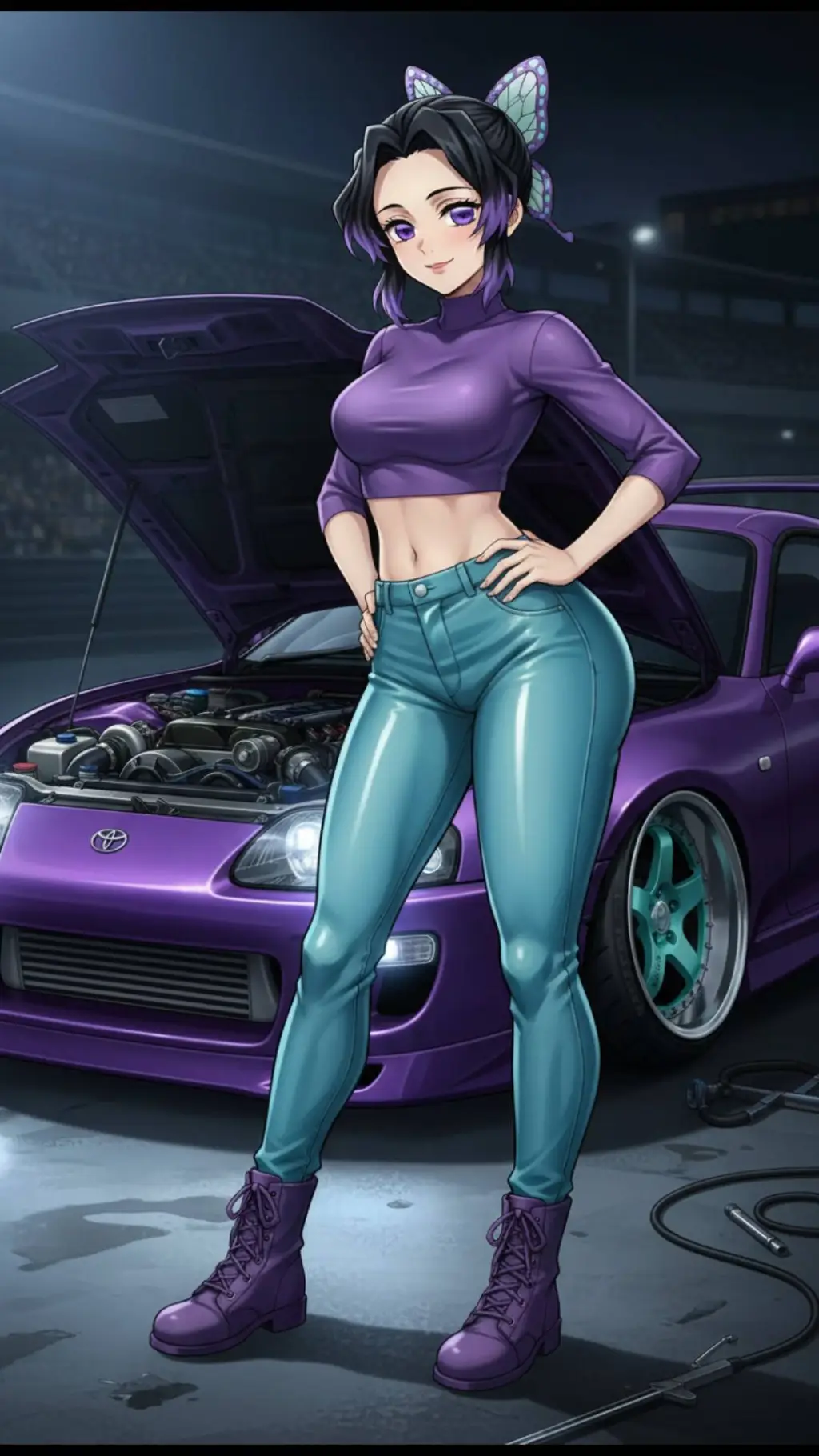 ai character: Shinobu Kochou  background