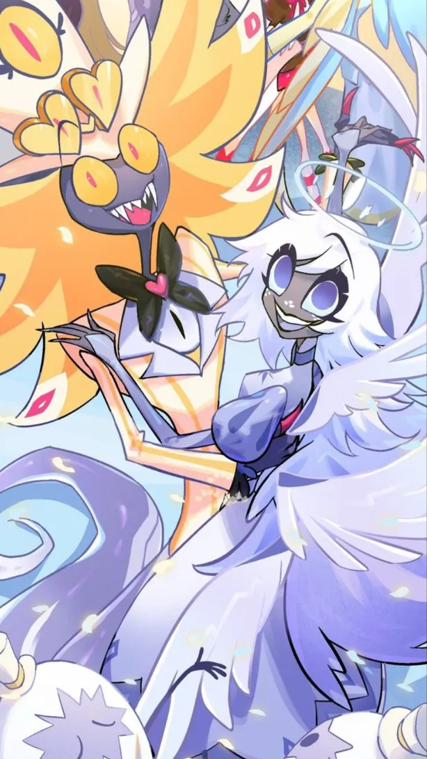 ai character: HH, Heaven background