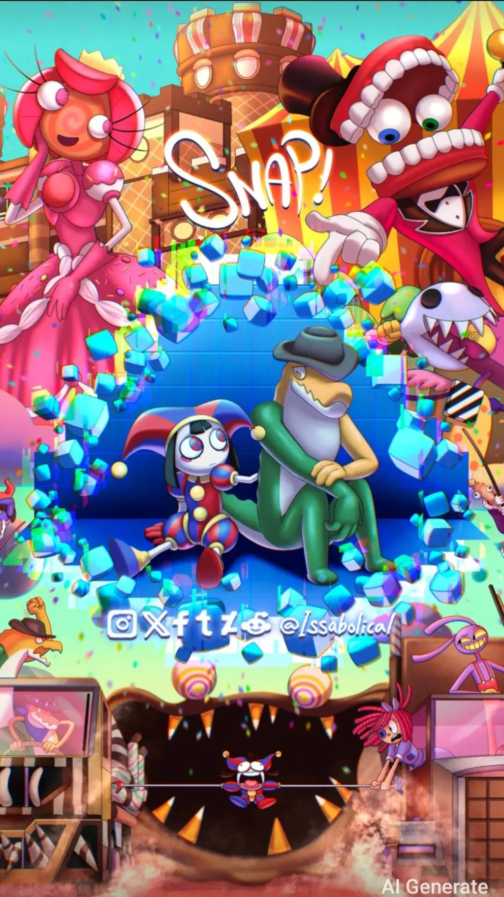 ai character: TADC, CCC background