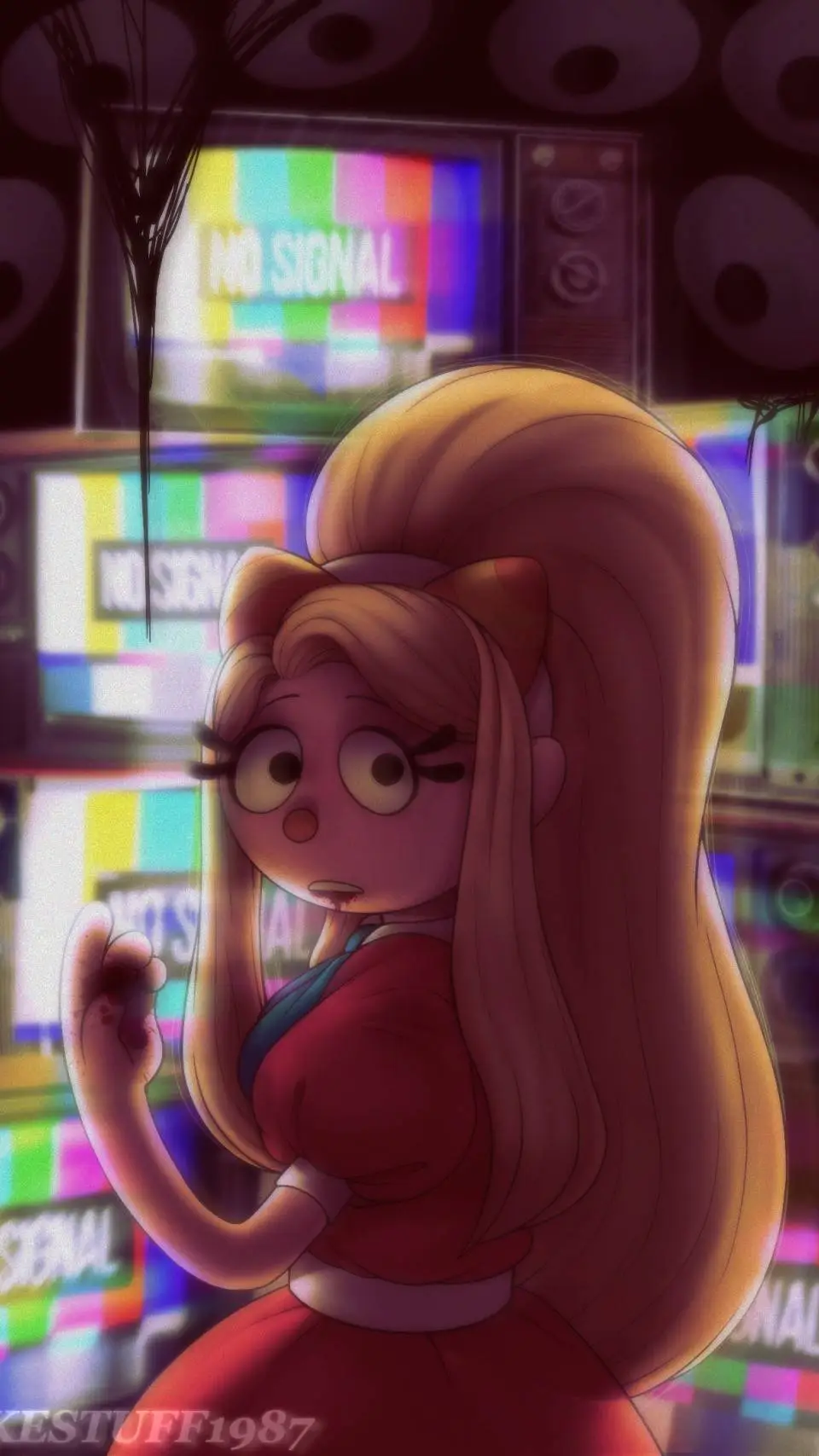 ai character: Julie Joyful  background