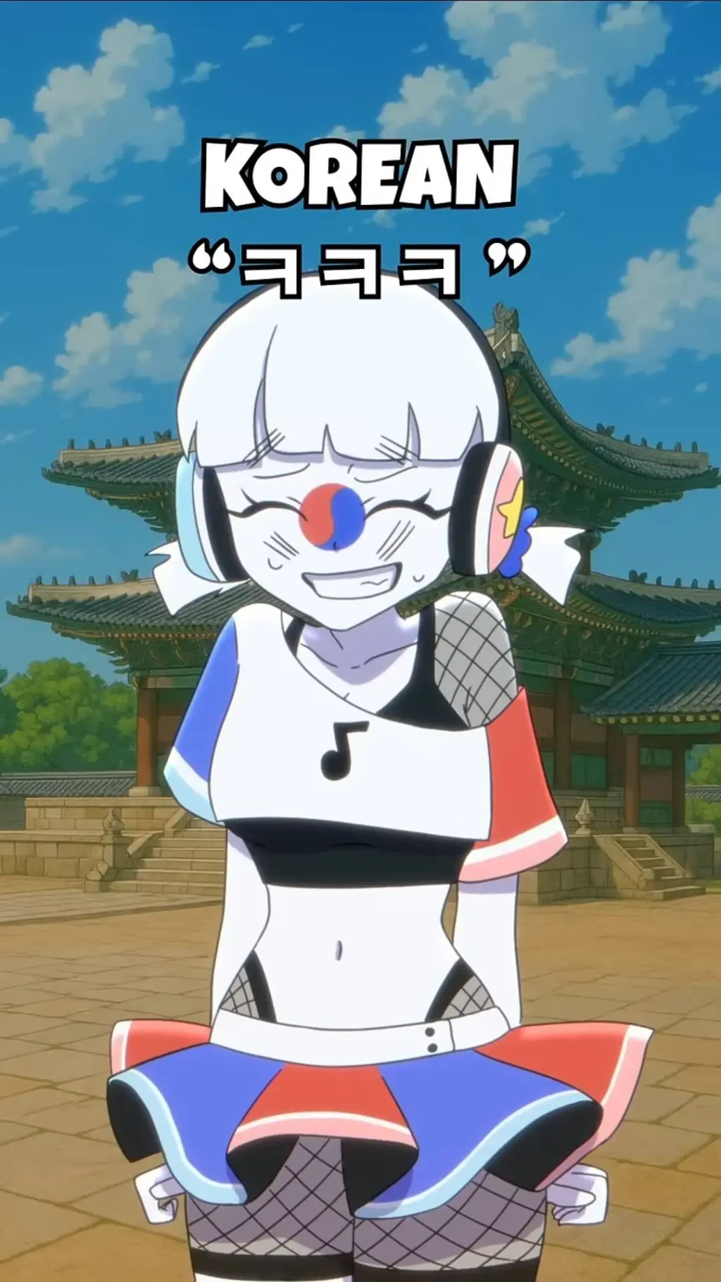 ai character: South Korea background