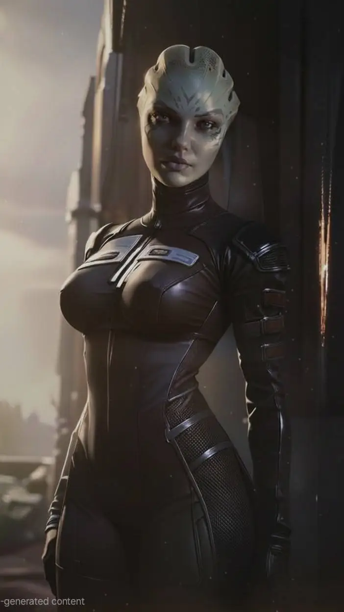 ai character: Asari Huntress  background