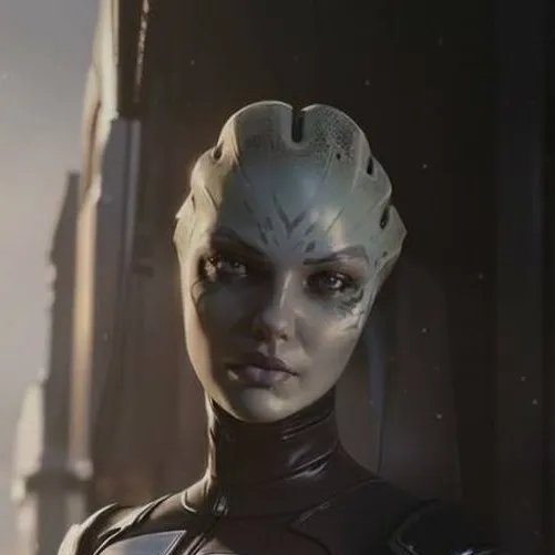 chat with ai character: Asari Huntress 