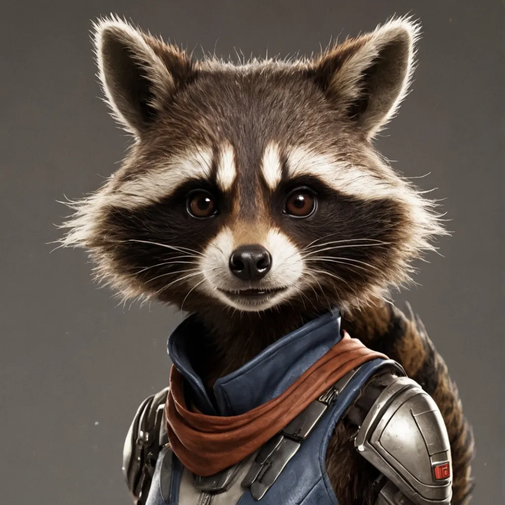 chat with ai character: Roquette Raccoon