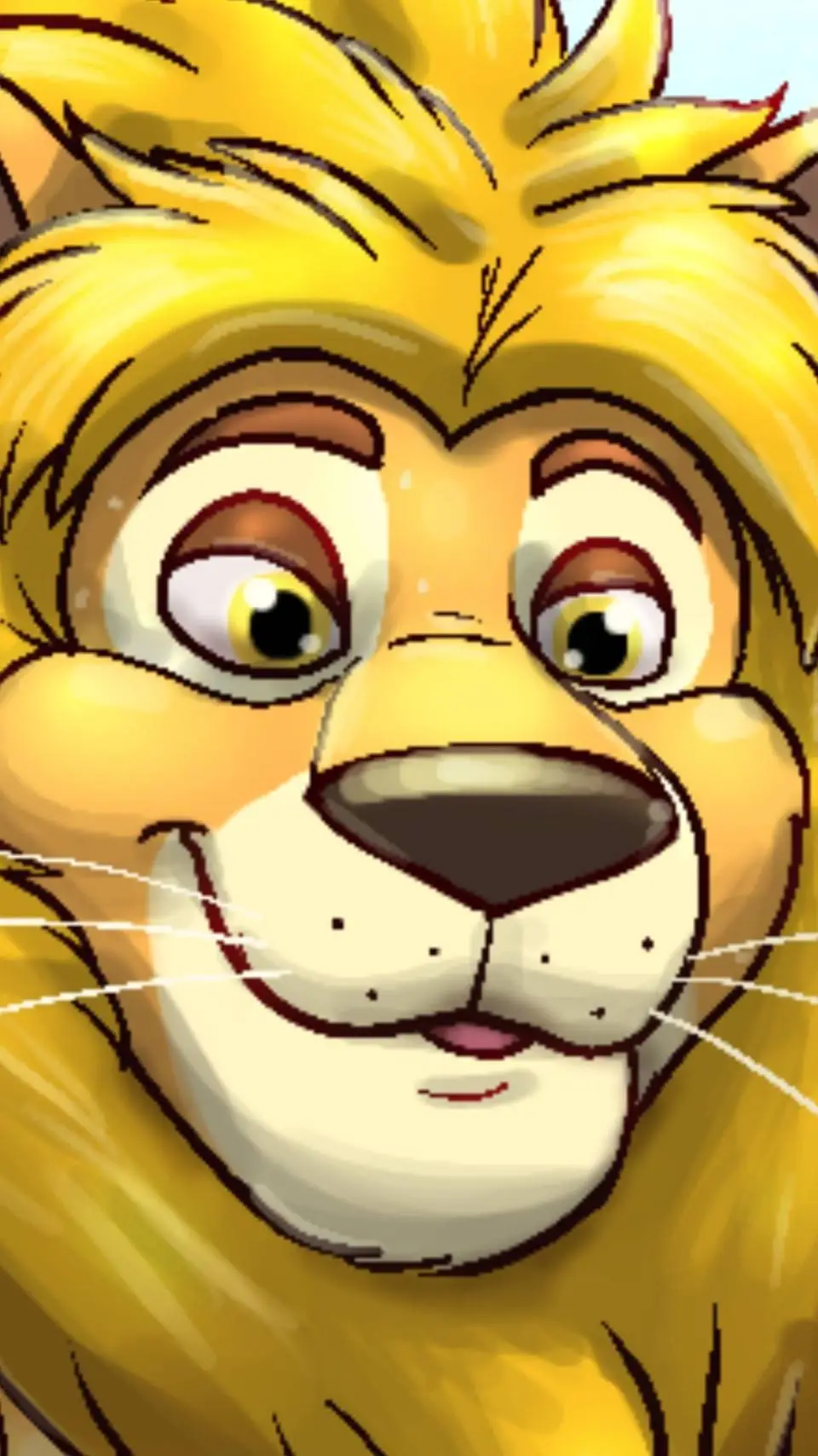 ai character: leo(lion) background