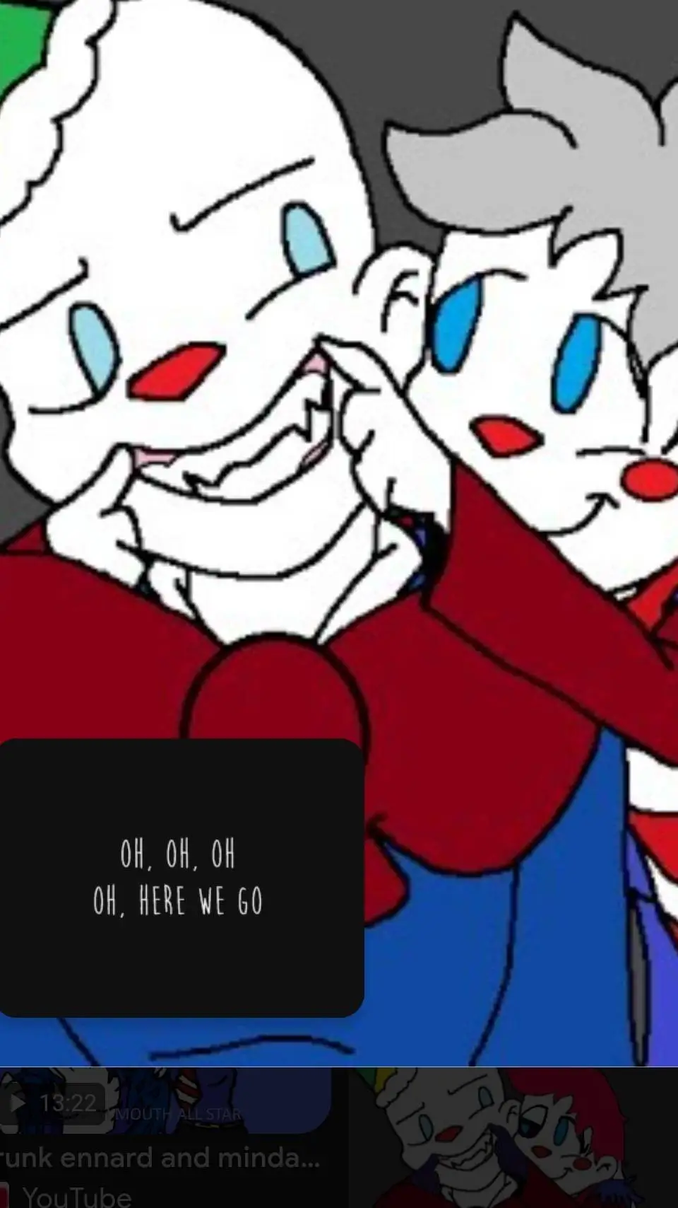 ai character: ennard and minda  background