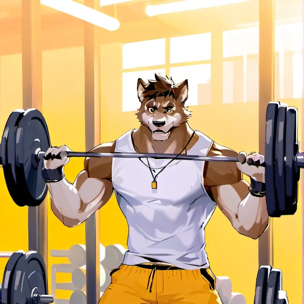 chat with ai character: furry gym lab