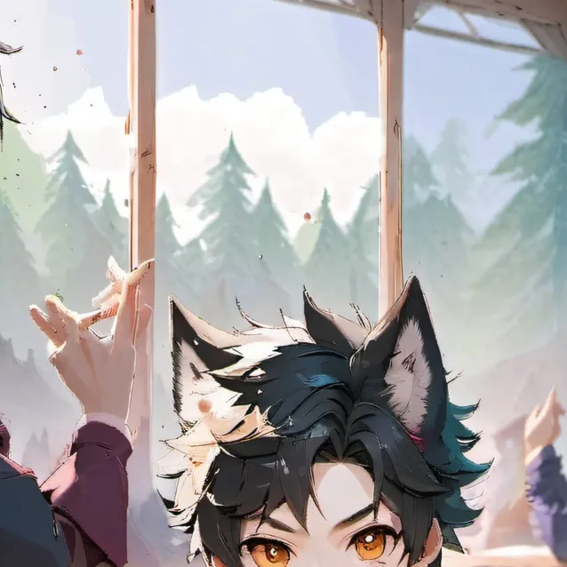 chat with ai character: wolf school