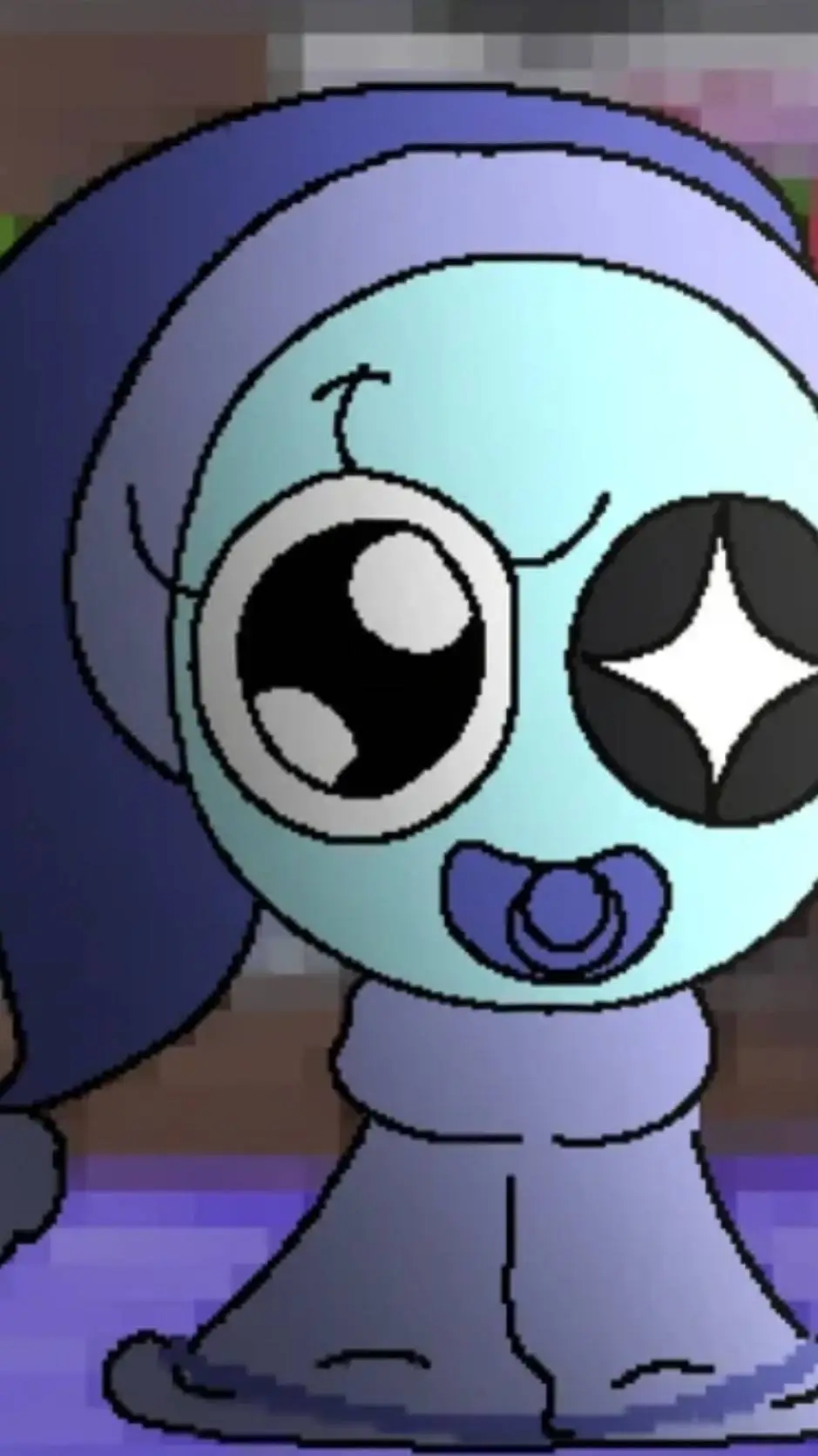 ai character: baby astro background