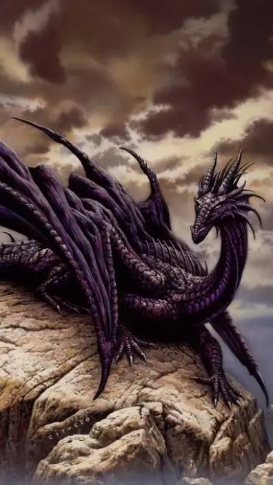 ai character: last black dragon  background