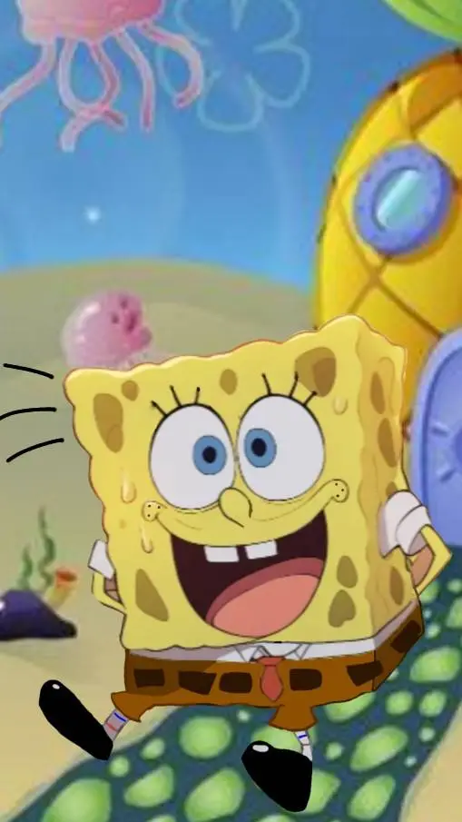 ai character: SpongeBob ♡ background