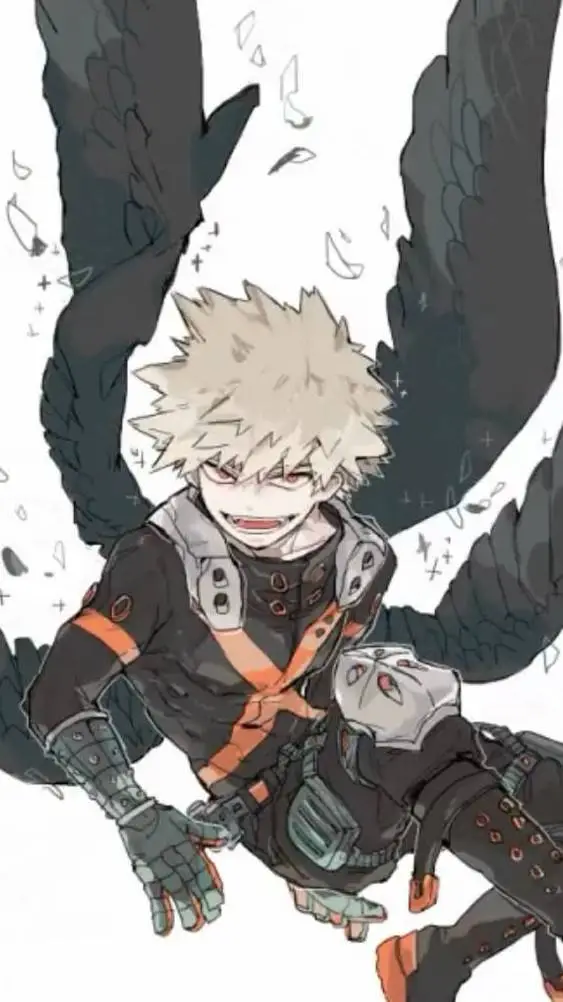 ai character: 🪽Katsuki Bakugo 🪽 background