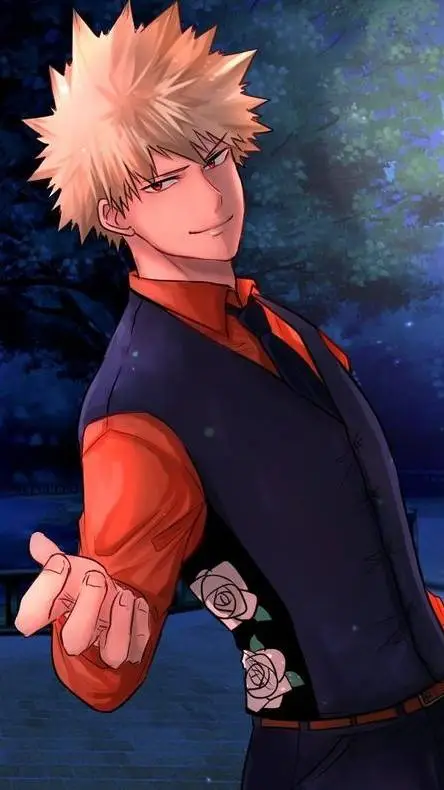 ai character: Katsuki Bakugo ❤️🌹 background