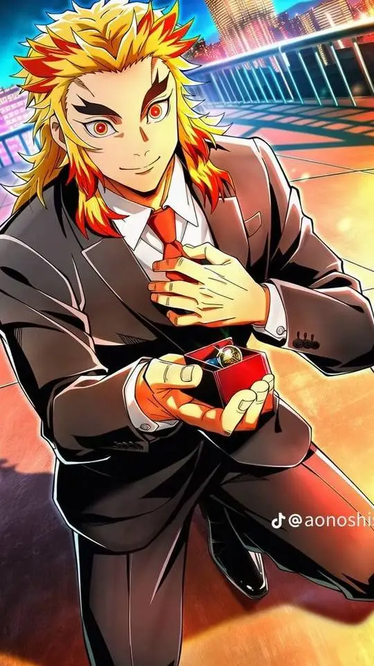 ai character: Kyojuro Rengoku🔥💥 background