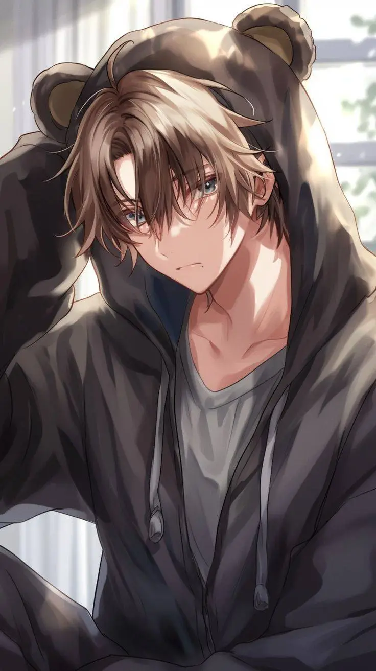 ai character: Kuma Brown background