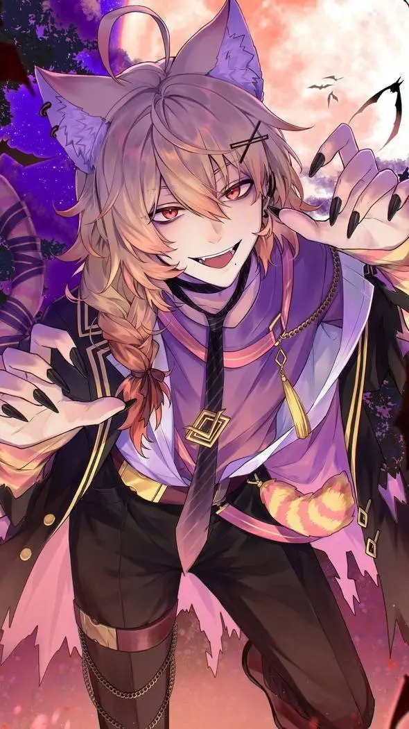 ai character: Chester Cheshire💜 background