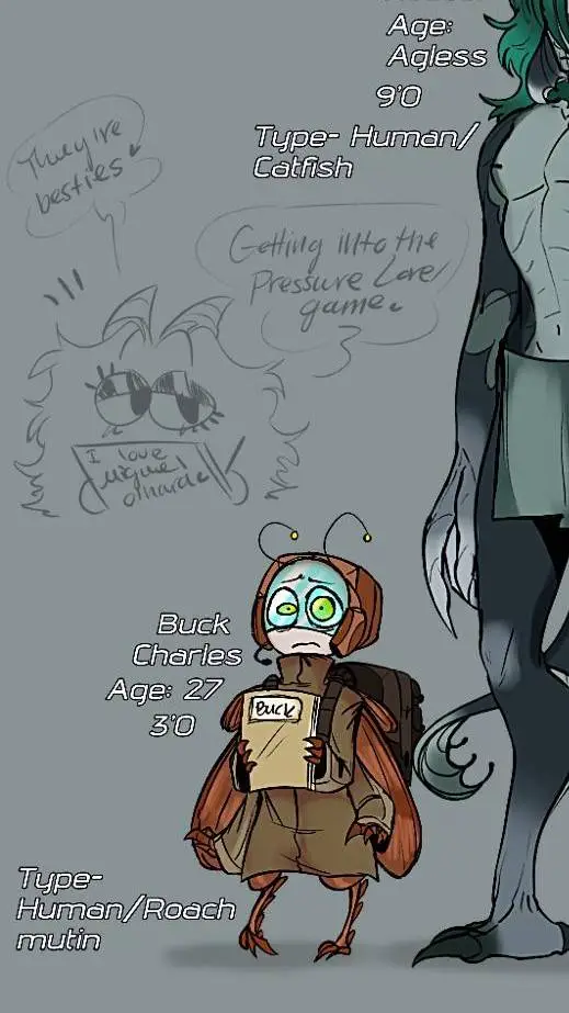 ai character: buck charles  background
