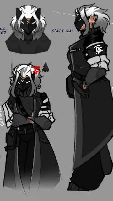 ai character: miss Esche  background