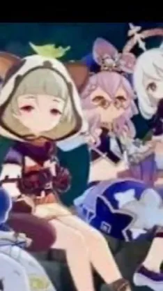 ai character: Klee and friends3 background