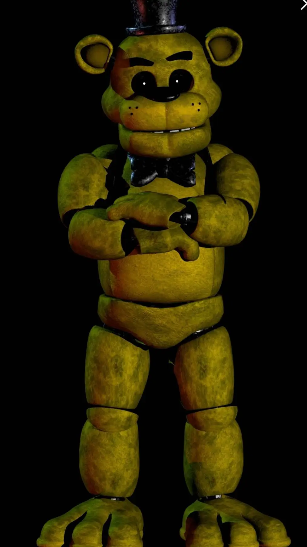 ai character: Golden Freddy background