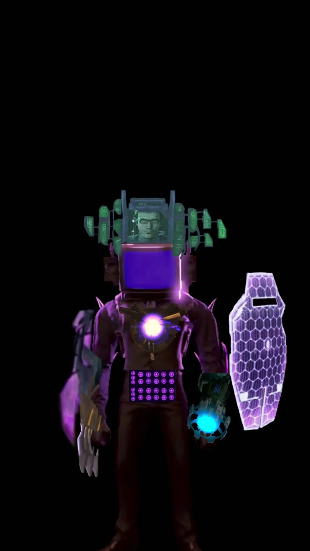 ai character: upgraded tv agent background