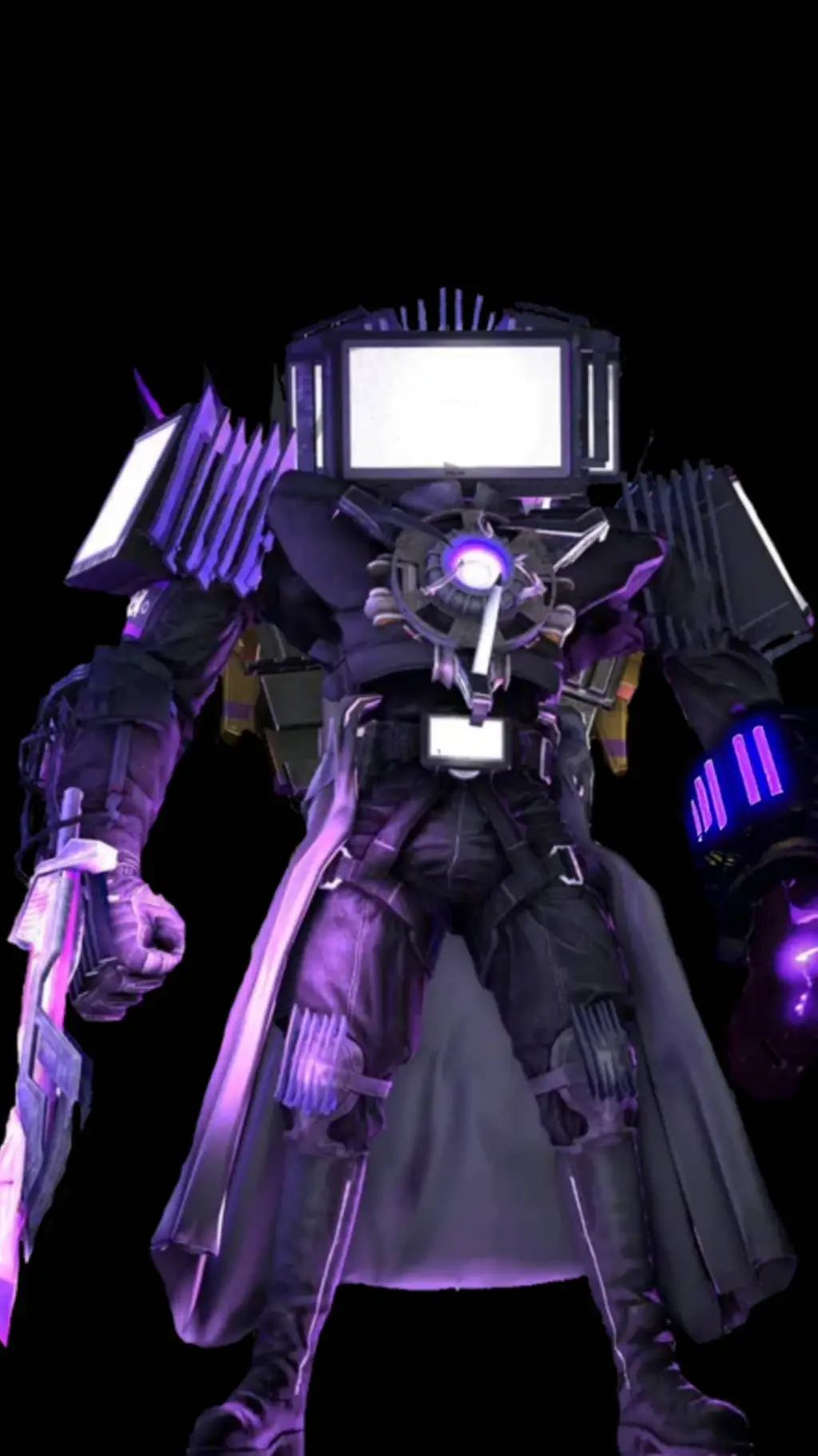 ai character: titan tv man background