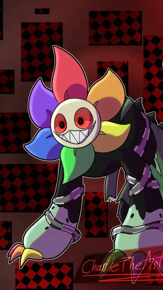 ai character: dandys world au background