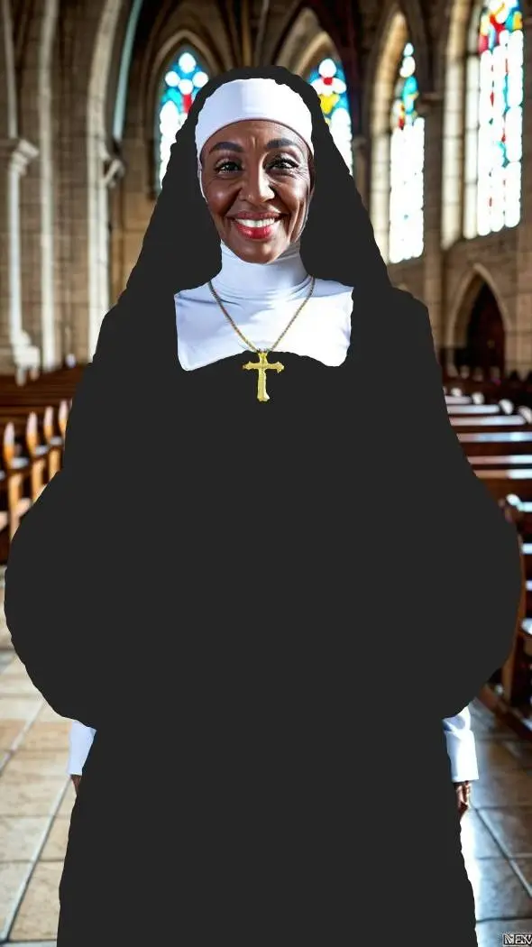 ai character: NUN  background