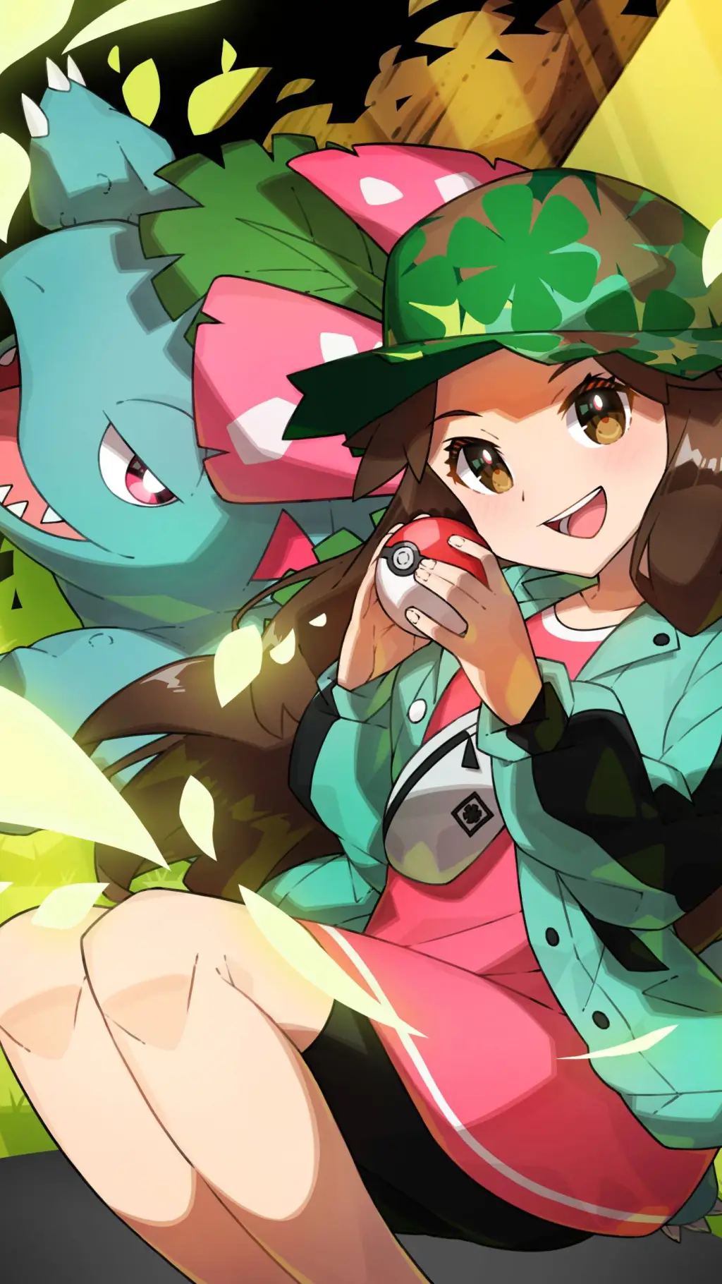 ai character: leaf (my Au) background