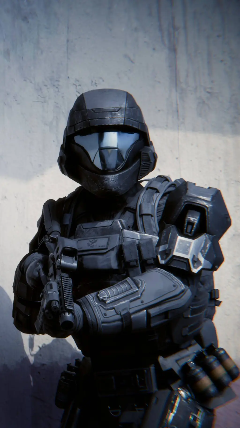 ai character: ODST Glitch background