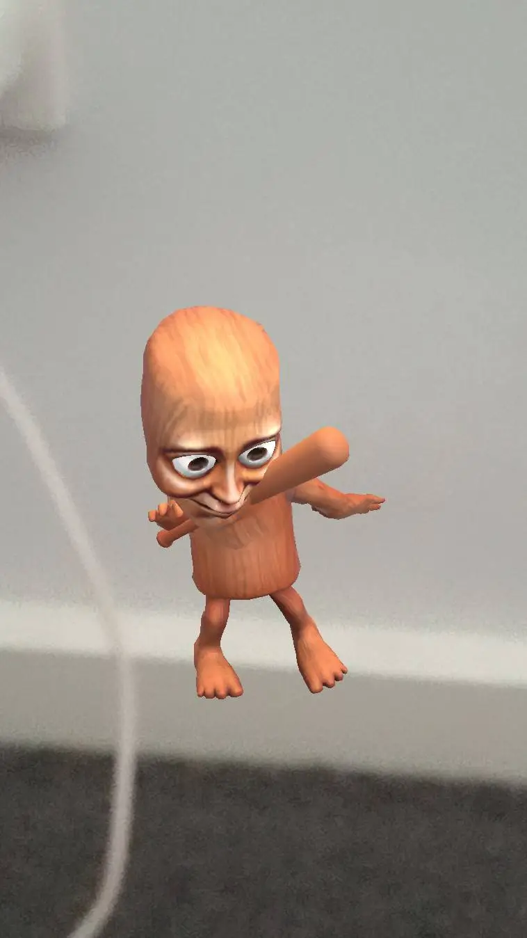 ai character: Tung Tung saher background