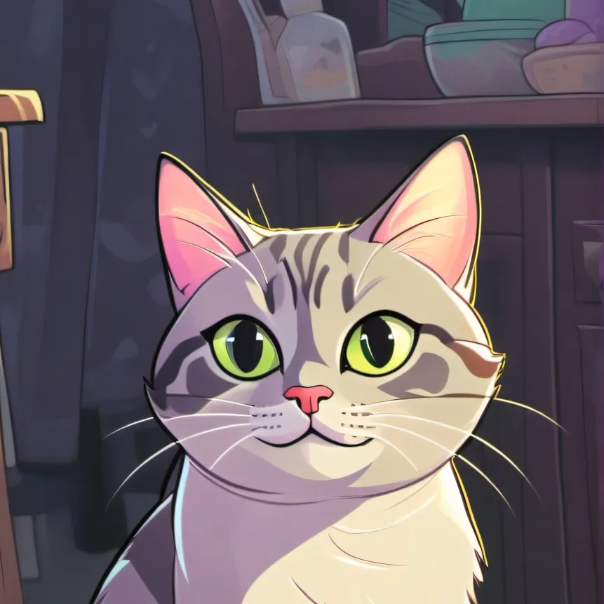 chat with ai character: an kitten