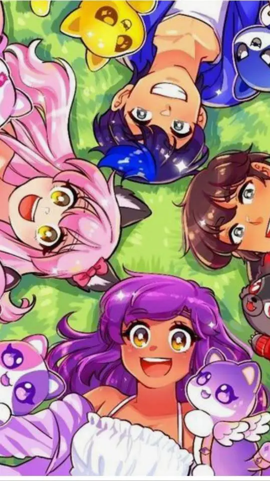 ai character: Aphmau crew!:) background