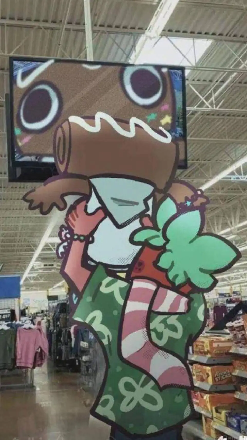 ai character: fruitcake background