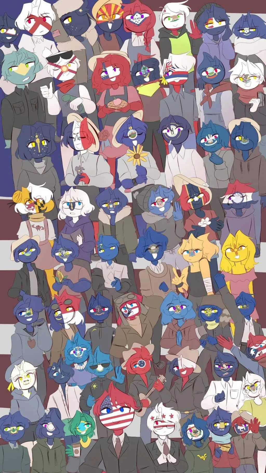 ai character: Countrys & States  background