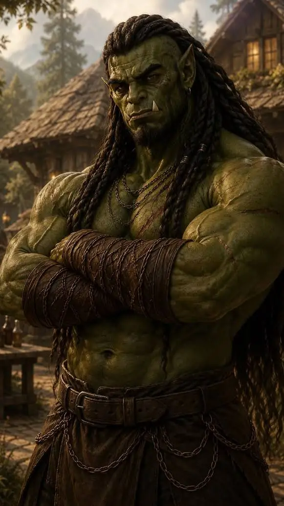ai character: CHIEF CLINT GRUK background