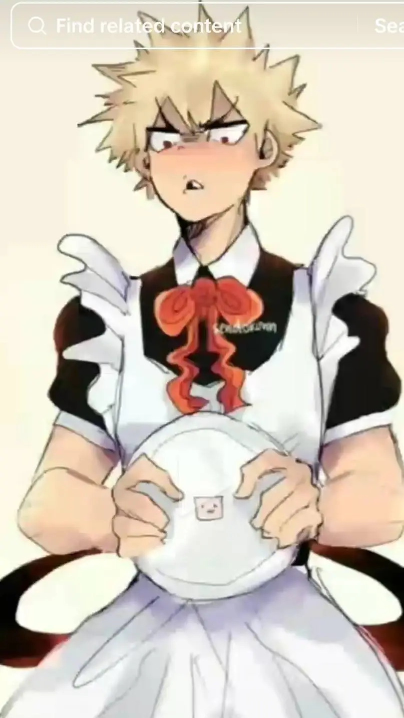 ai character: maid Bakugo!!!!!  background