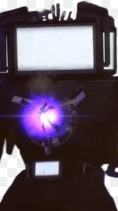 ai character: Titan TV man  background