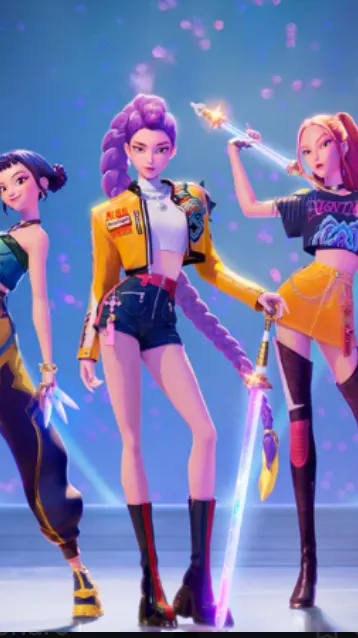ai character: Rumi, Mira, Zoey  background