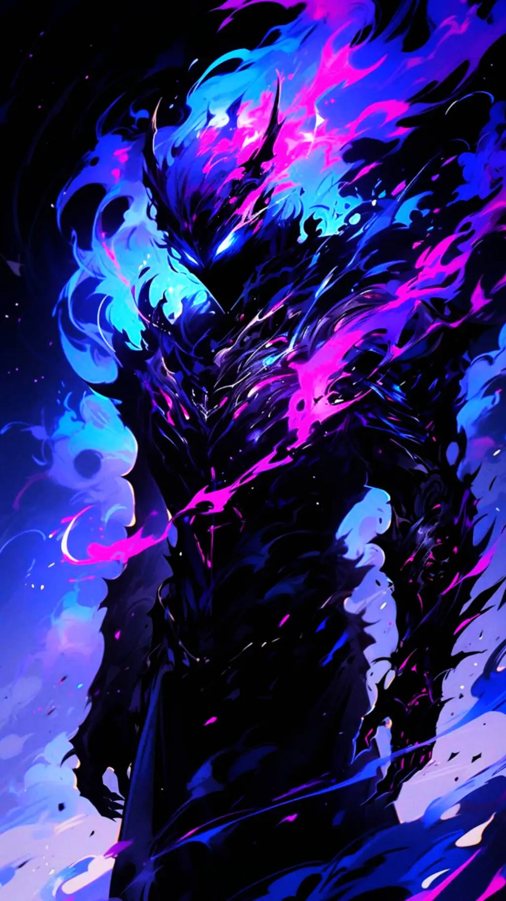 ai character: Fire Dark Knight  background