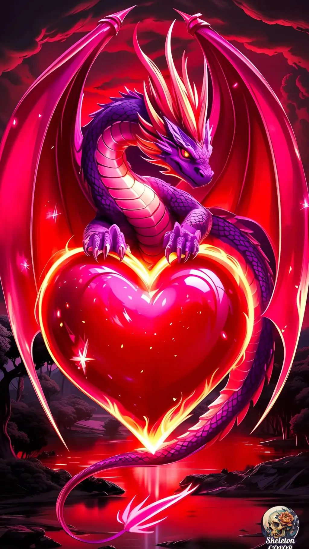 ai character: heart defender background