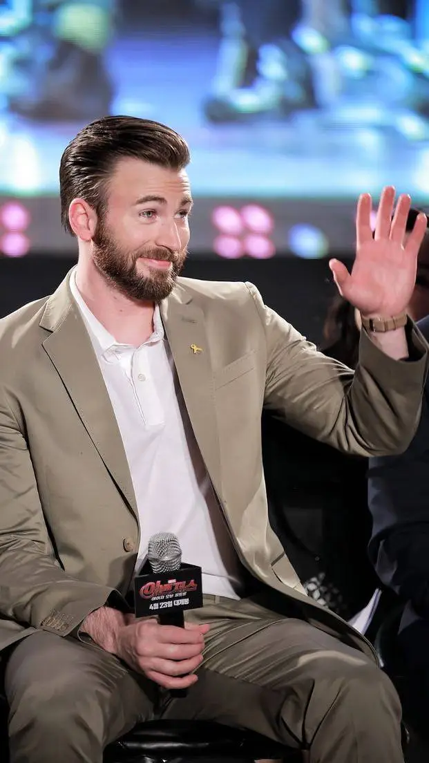 ai character: Chris Evans  background