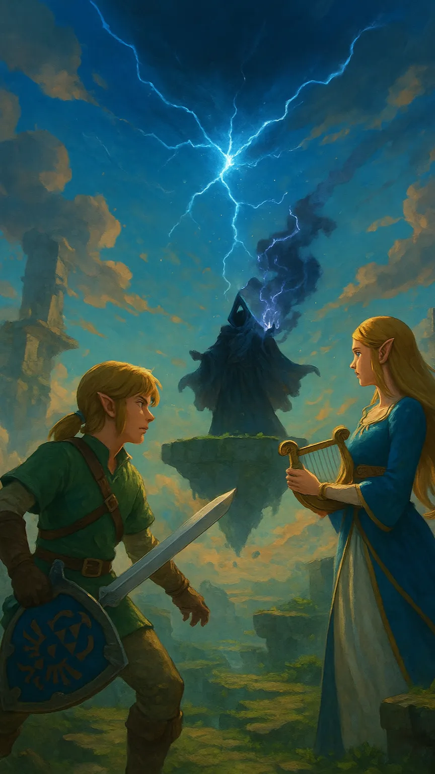 ai character: The Shattered Sky background