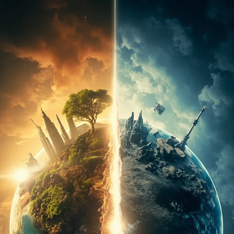 chat with ai character: Split World