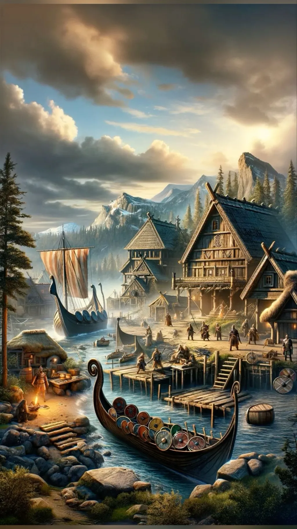 ai character: Viking World background